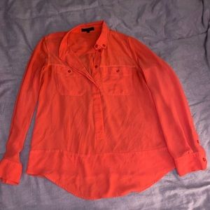 Sanctuary reddish orange portofino shirt size small new without tags
